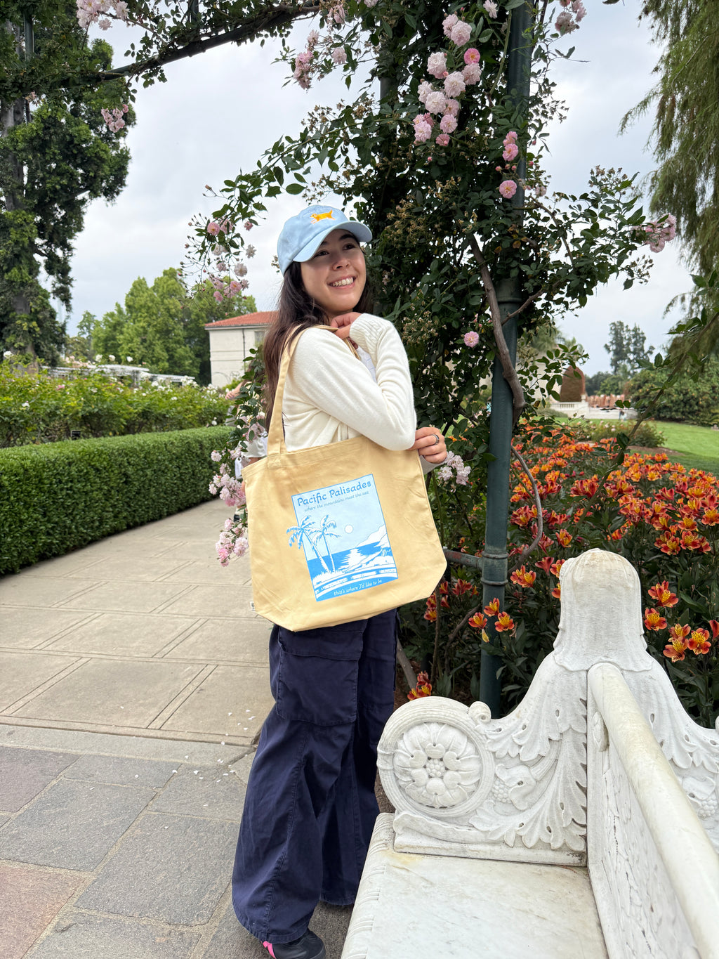 Pacific Palisades Bluffs Organic Cotton Tote Bag