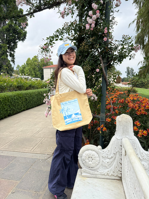 Pacific Palisades Bluffs Organic Cotton Tote Bag